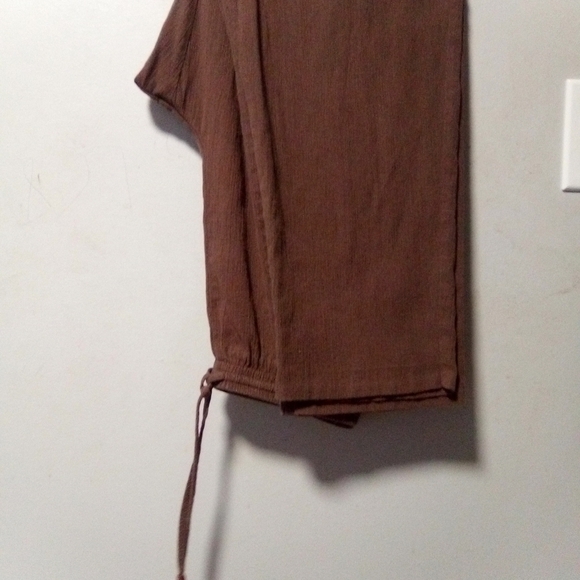 ALFRED Dunner ladies brown short sleeve 2 piece pant set. size 12 - Picture 12 of 14